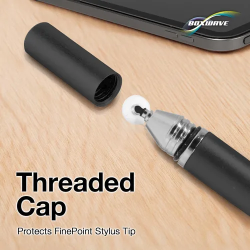 Vista 7 de BoxWave Lápiz óptico compatible con Chuwi HiPad Max – FineTouch - Lápiz capacitivo superpreciso, color negro azabache