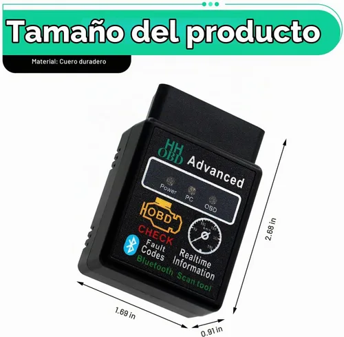 Vista 2 de 1 herramienta de diagnóstico Bluetooth OBD2 para automóvil, monitoreo en tiempo real ELM327 V2.1 lector de código, mini escáner antiinterferencias