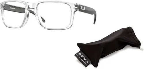 Vista 3 de Oakley Holbrook - Lentes cuadrados OX8156 para hombre + paquete con kit de lentes de cortesía de diseñador iWear
