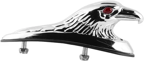 Vista 7 de KIMISS Adorno de cabeza de águila para motocicleta, adorno universal de cabeza de águila, estatua de guardabarros delantero de motocicleta