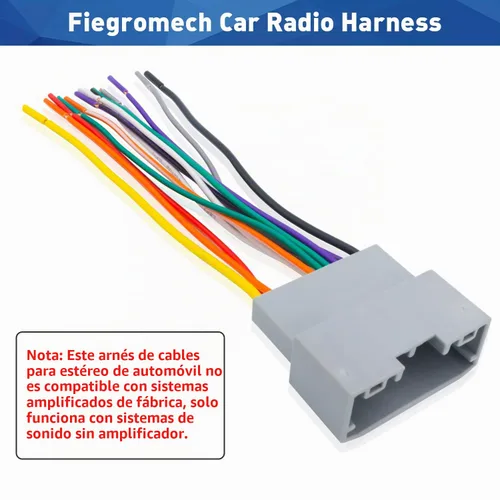 Vista 7 de Adaptador de arnés de cableado de radio posventa para Jeep Wrangler Compass Chrysler Dodge, arnés de cable de estéreo, cable de altavoz