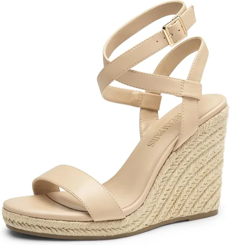Vista 13 de DREAM PAIRS Sandalias de plataforma para mujer Negro PU