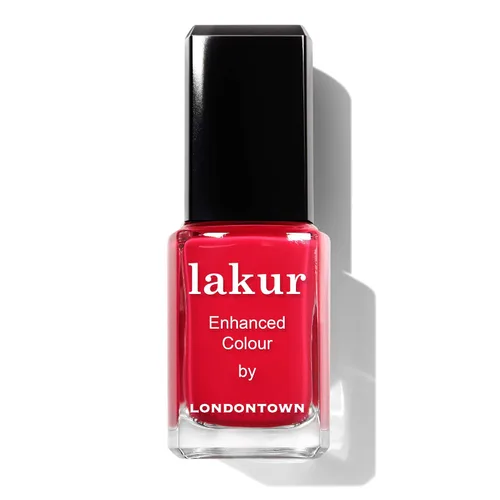Vista 14 de LONDONTOWN Lakur Nail Polish - Red, Long-Lasting, Streak-Free, Chip-Resistant 21+ Free Non-Toxic Vegan Nail Color, Strengthens & Hydrates Nails