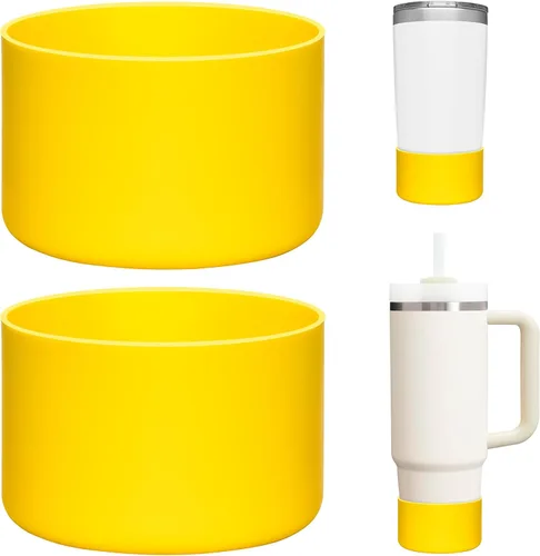 Vista 14 de 2 Pcs Silicone Boot Protector for YETI Rambler 20/30oz, 10oz Tumbler Silicone Sleeve for Stanley Quencher 14/20/30oz , Anti-Slip, Anti-Scratches