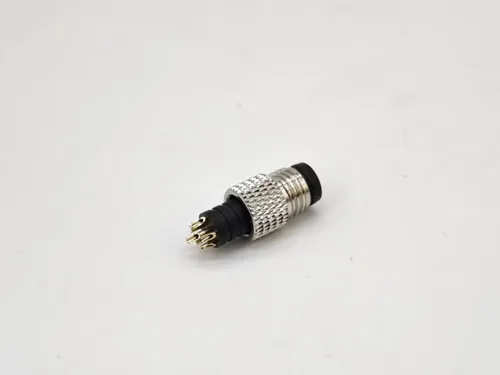 Vista 6 de Elecbee 5 unids M8 conector 6 pin macho recto macho sobremoldeado soldadura copa sin blindaje un código