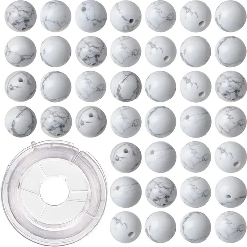 Vista 12 de 100 cuentas redondas sueltas de gema de amatista natural de 8mm para fabricación de joyas con cordón elástico de cristal