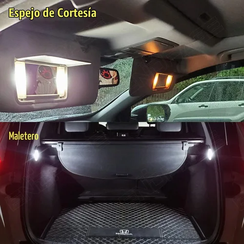 Vista 5 de Kit de 8 luces LED CRV para interiores Honda CR-V 2007 2008 2009 2010 2011 2012 blanco 6000K paquete de iluminación LED interior + luces