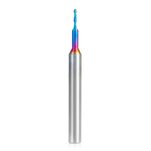 Vista 9 de Amana Tool Broca de carburo sólido con punta esférica en espiral para madera, plástico, MDF, espuma, 46384-K, 1/2 diámetro x 2-1/8 pulgadas x 1/2