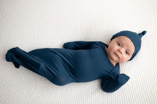 Vista 18 de Three Little Tots Vestido de corbata anudada para bebé recién nacido - Bebé
