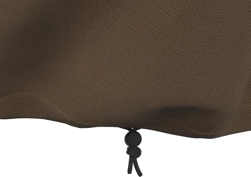 Vista 5 de Amazon Basics Funda para mesa de centro de patio al aire libre, impermeable, anti-UV, duradera, beige/tostada, 48 x 28 pulgadas