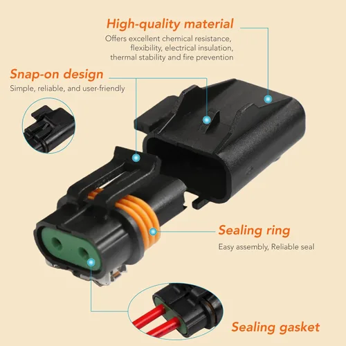 Vista 2 de Conjunto de portafusibles ATO ATC sellado impermeable Kit de cable existente para fusibles ATO ATC (paquete de 6)