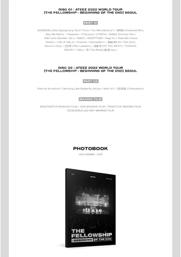 Vista 4 de dreamus ATEEZ THE BELLOWSHIP COMIENZO DEL FIN DE SEÚL Blu-ray