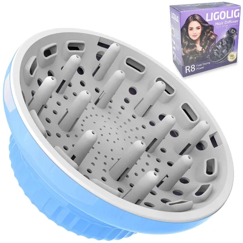 Vista 10 de LIGOLIG Difusor de cabello, difusor universal para secador de pelo de 1.4 a 2.4 pulgadas, difusor de pelo para cabello rizado y cabello ondulado
