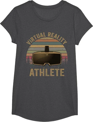 Vista 67 de Virtual Reality Athlete for VR Gamers Camiseta Asphalt Grey