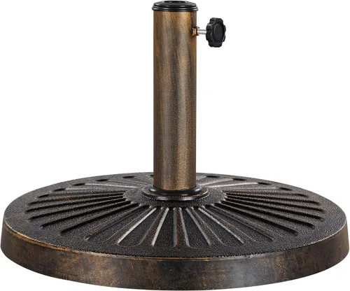 Vista 11 de Yaheetech - Base de sombrilla resistente para exteriores, 22 libras, color bronce