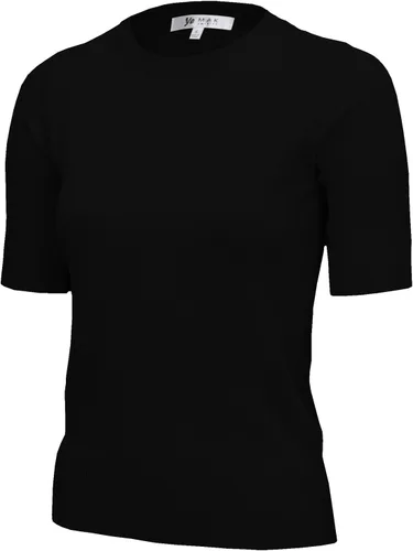 Vista 9 de YEMAK Suéter de Punto Top para Mujer – Media Manga Cuello Redondo Básico Casual Ajuste Clásico Ligero de Punto Suave Pullover Tee