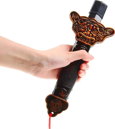Vista 3 de Espada de Tai Chi Kung Fu para artes marciales, espada mágica retráctil para ejercicios de Halloween de acero inoxidable