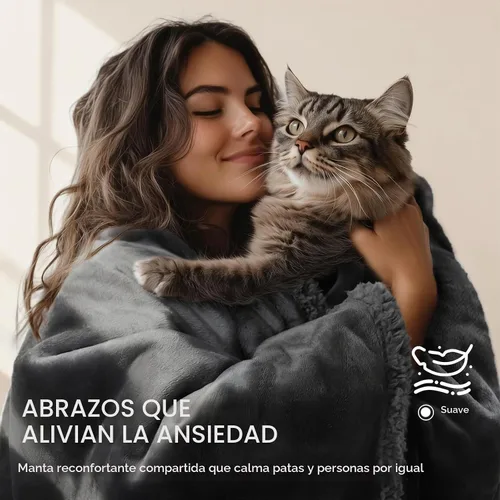 Vista 2 de Cobija impermeable para mascotas, a prueba de líquidos y orina, para sofá, cama, sillón, reversible, vellón, forro polar, protector de muebles