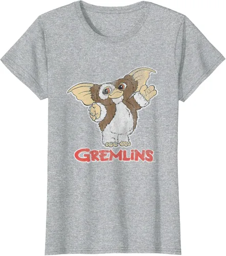 Vista 19 de Gremlins Camiseta Gizmo y Logo, Negro, S