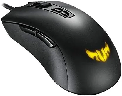 Vista 12 de ASUS TUF Gaming M3 Mouse ergonómico RGB con cable con sensor de 7000 ppp construcción ligera revestimiento duradero interruptores de alta