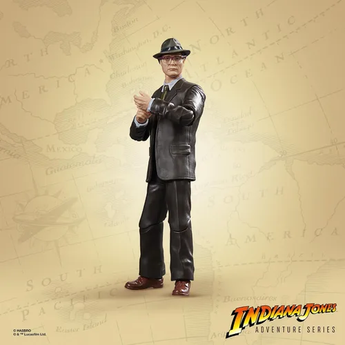 Vista 4 de Indiana Jones y La Dial del Destino Serie de Aventuras Figura de Acción Doctor Jürgen Voller, Figuras de Acción de 6 Pulgadas para Niños a Partir