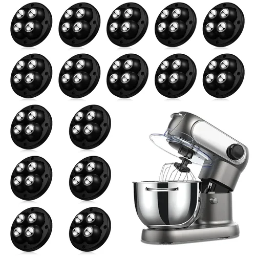 Vista 13 de TRVL FIELDER Ruedas giratorias autoadhesivas – Rueda universal giratoria de 360°, rodamiento de transferencia de bolas mini para pequeños