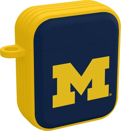 Vista 5 de Michigan Wolverines HDX - Funda compatible con Apple AirPods Gen 1 y 2 (clásico)