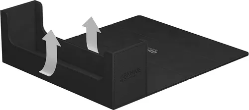 Vista 3 de Ultimate Guard Arkhive 400+, estuche para mazo para 400 cartas TCG con doble funda, negro, compatible con Boulders, cierre magnético y forro