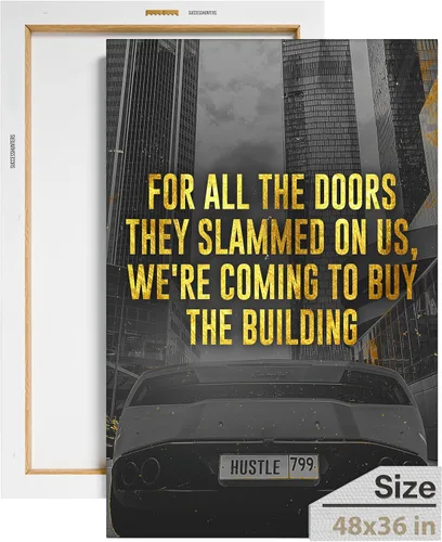 Vista 51 de Arte de pared motivacional para la oficina, lienzo de arte de súper auto, decoración automotriz inspiradora para los amantes de Porsche Sportscar