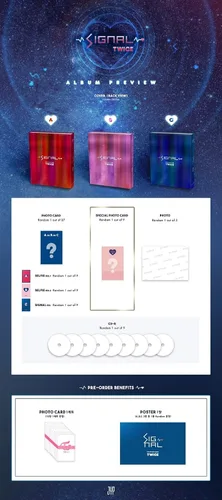 Vista 3 de TWICE - Signal 4th Mini Album A Ver CDPhotoBookPhotoCardSpecial PhotocardPhoto K-POP Sealed