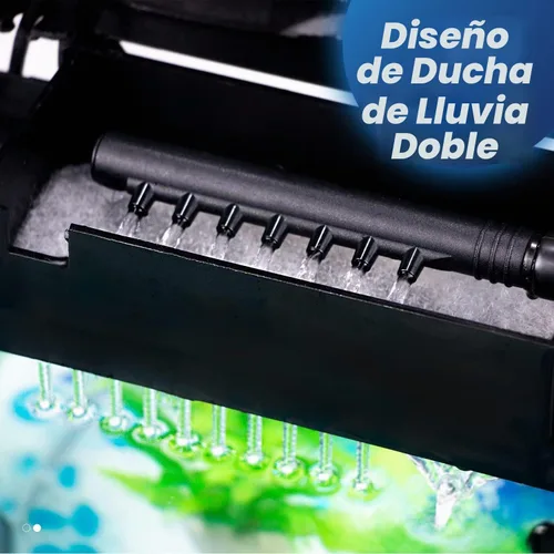 Vista 5 de Tanque de peces pequeño, acuario de vidrio de 2 galones, Betta Fish Shrimp Goldfish Tropical Fish Starter Kit de inicio de peces tropicales