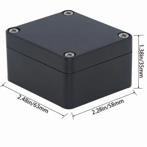 Vista 2 de Caja de conexiones Caja de conexiones IP65 impermeable de plástico ABS para proyectos eléctricos Caja de conexiones de alimentación Cajas de Negro