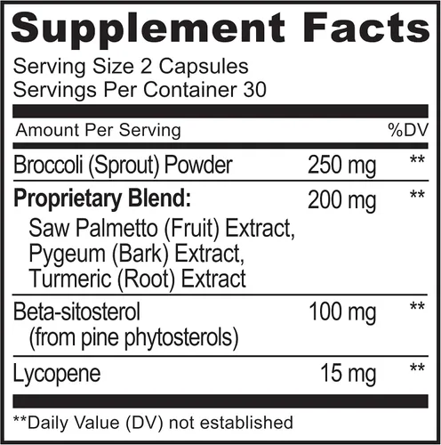 Vista 5 de NATURELO Próstata y salud urinaria, fórmula integral con palma enana americana, pigeo, tumérico, esteroles vegetales, brócoli y licopeno, 60