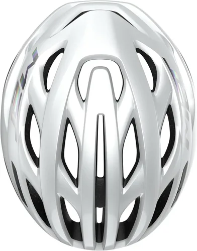 Vista 3 de MET Estro MIPS Casco, blanco holográfico brillante, talla S Cascos de bicicleta