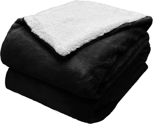 Vista 10 de Comfort Lab Manta reversible de franela Sherpa – Elegante manta mullida para sofá y decoración del hogar – Anti frisado no se desprende, acogedora