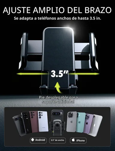 Vista 6 de Bracketron TripGrip - Soporte para teléfono de automóvil, tablero y ventana, brazo ajustable de 360°