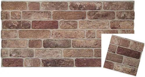 Vista 47 de IZODEKOR Paneles de pared 3D con efecto ladrillo, revestimiento, aspecto de piedra, revestimiento de espuma de poliestireno para sala de estar