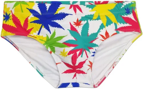 Vista 4 de MIZOK Traje de baño de secado rápido con estampado de moda para hombre con cordón