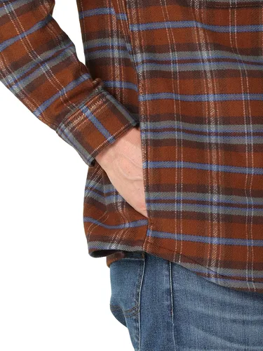 Vista 4 de Lee Overshirt de manga larga con botones y ajuste holgado para hombre