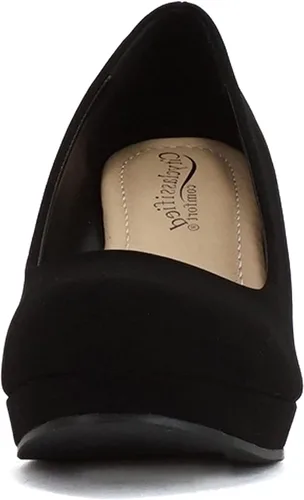 Vista 3 de Mark Mary Jane - Zapatos cómodos de tacón de cuña para mujer, con correa de oficina, con correa