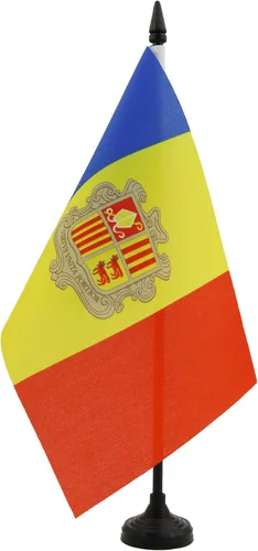 Vista 39 de AZ FLAG Aland Table Flag 4x6 in 100D Polyester Plastic Base Indoor use Finnish 15x10 cm desk flag stitched finish with reinforced edges with