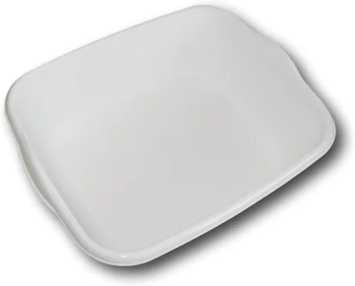 Vista 2 de Essentials Sartén de plástico blanco de ocho cuartos de galón - 13½ x 11 x 4½ H