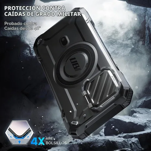 Vista 2 de SUPCASE Funda para iPhone 13 / 14 / 15 / 16e / 17e con soporte para Negro