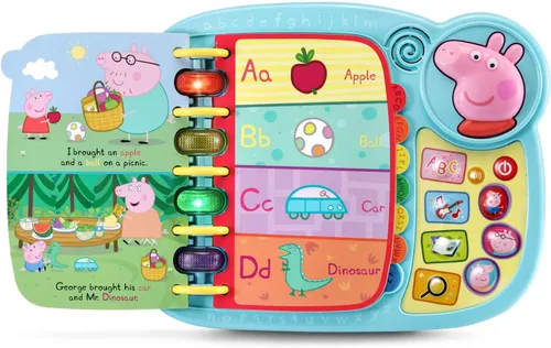 Vista 4 de VTech Peppa Pig - Libro de aprendizaje y descubrimiento, color azul