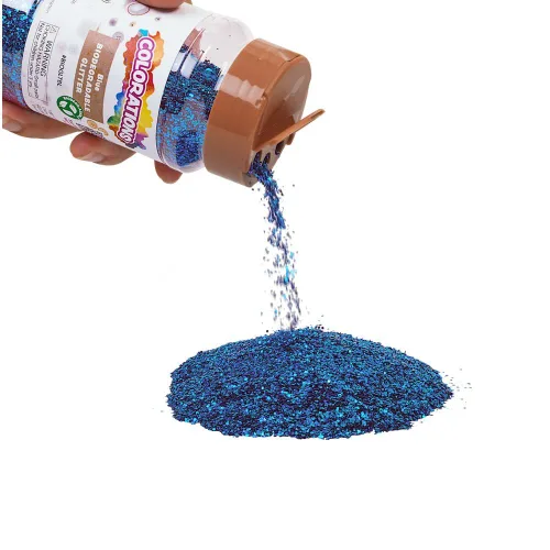 Vista 3 de Colorations Purpurina biodegradable - Azul 4oz