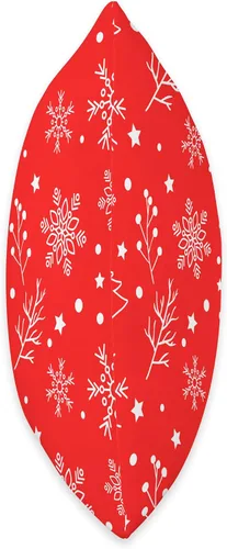 Vista 2 de ClusterFudge Almohada roja de Navidad, 16 x 16 pulgadas, multicolor