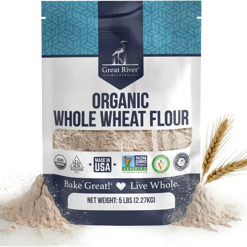 Vista 10 de Great River Milling Harina de trigo integral orgánica, alta en proteínas, 2