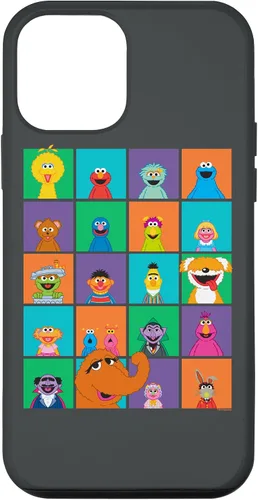Vista 23 de Funda para iPhone 16 Sesame Street Character Squares