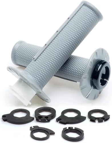 Vista 10 de Puños antideslizantes para manillar de acelerador giratorio para motocicleta, motocross (negro)