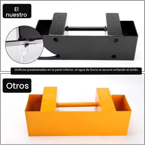Vista 5 de MOFEEZ Kit de soporte de almacenamiento de troncos de leña al aire libre, soporte de almacenamiento de madera para chimenea, ajustable a cualquier